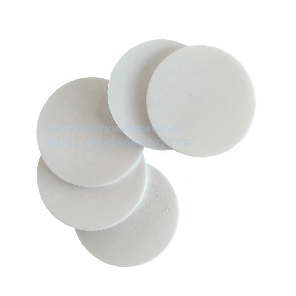 गोल कप डिस्क आकार झरझरा प्लास्टिक रिसाव प्रतिरोधी पीई PTFE सील गोली और बंद वेंट फ़िल्टर